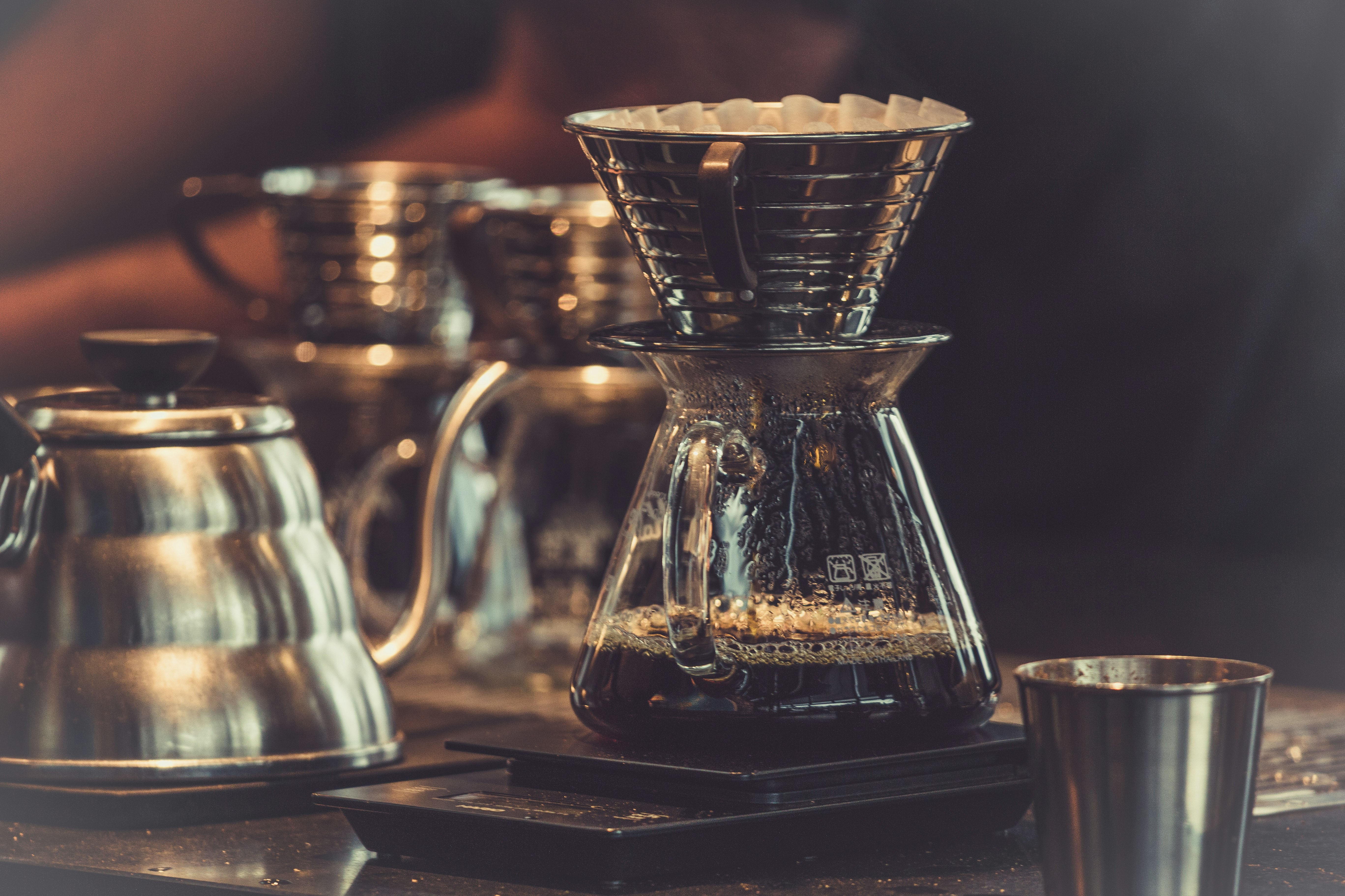 clear glass coffee filter